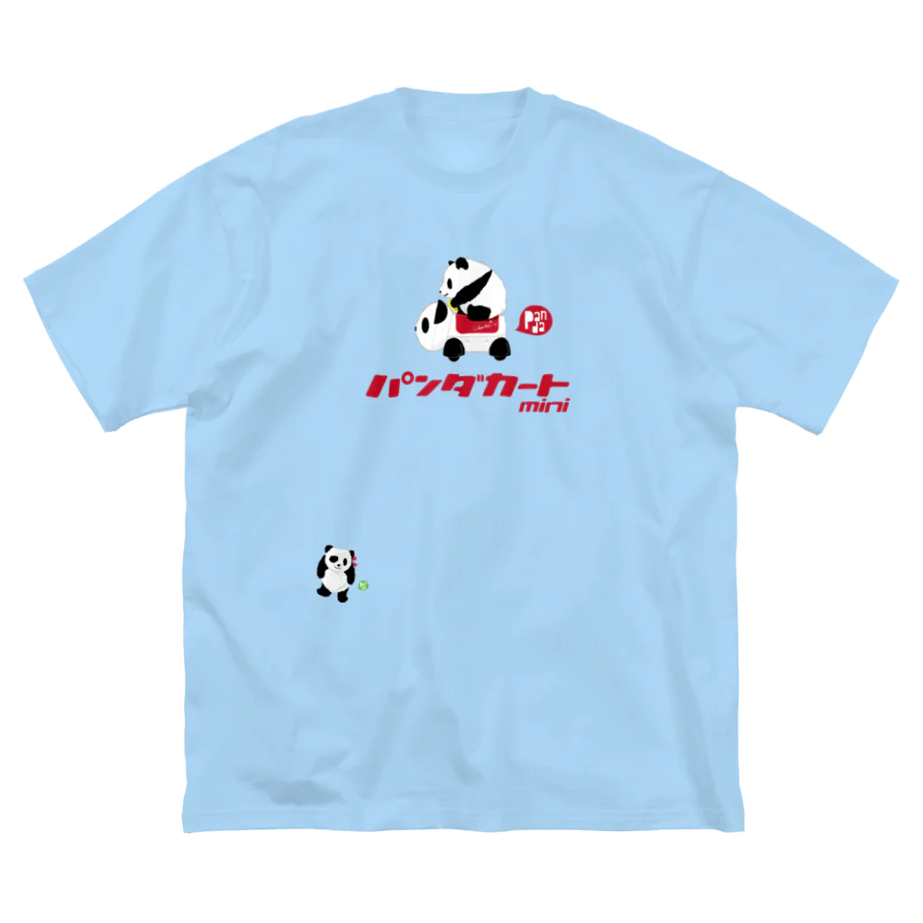 LittleLoroのGO GO! パンダカートmini カタカナロゴ Big T-Shirt