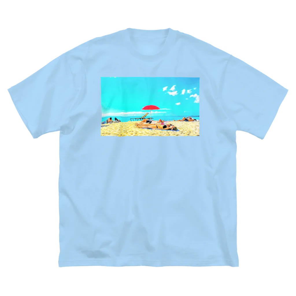 Hawaii Picturesのワイキキビーチ🌊 ビッグシルエットTシャツ