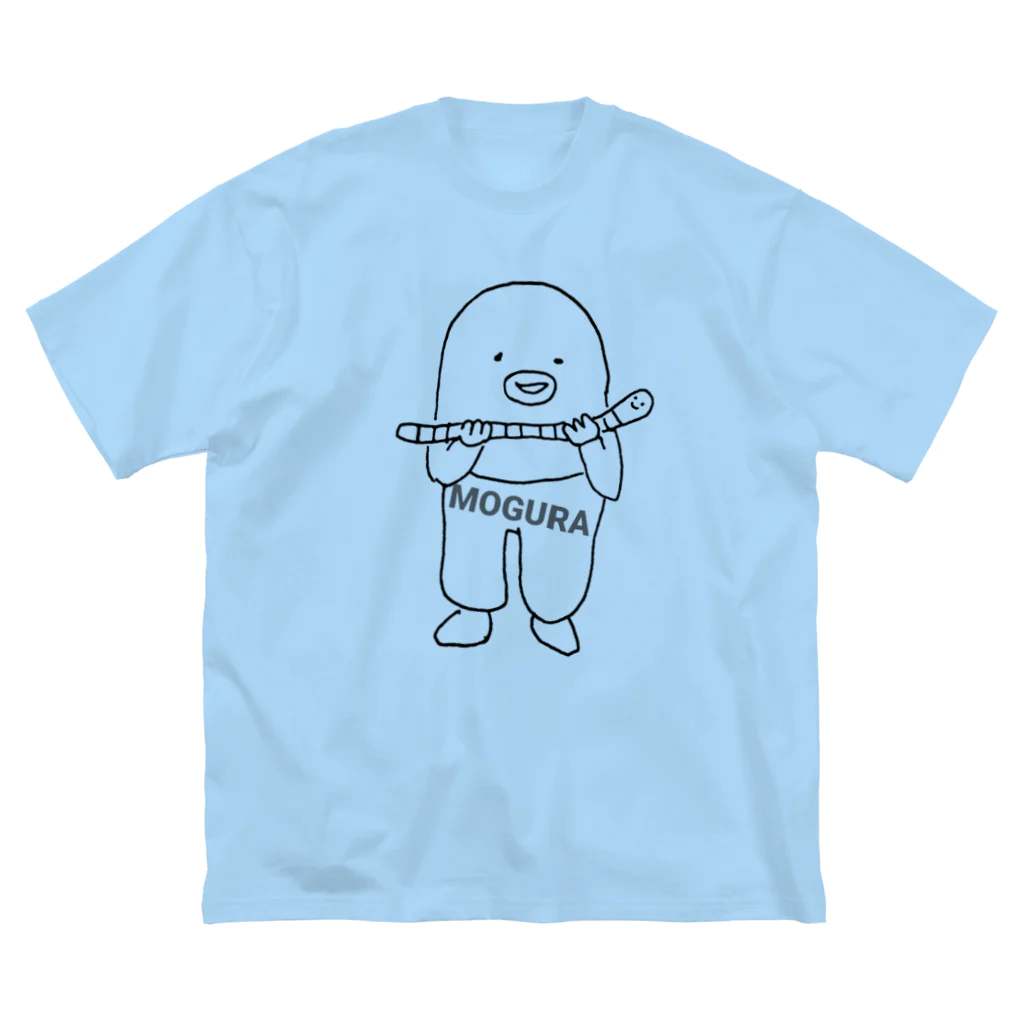 MOGURAのもぐら✕みみず ビッグシルエットTシャツ