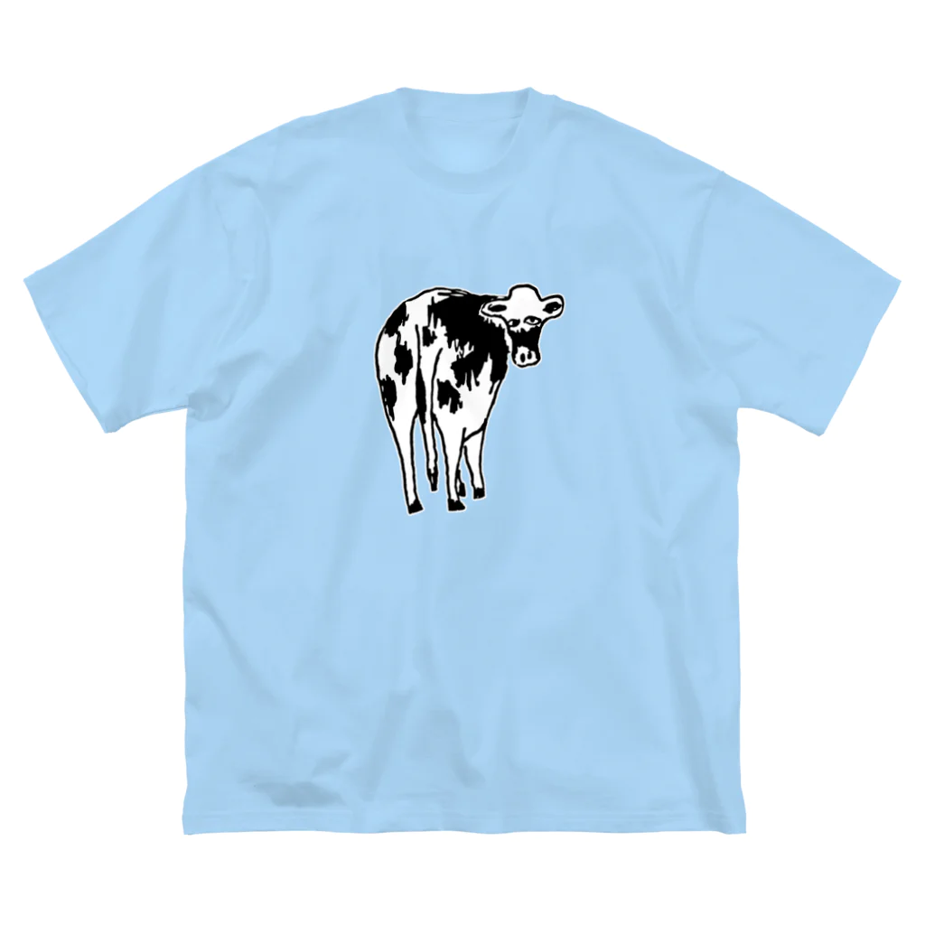 NIKORASU GOの牛デザイン「ウシのお尻」（Tシャツ・パーカー・グッズ・ETC） ビッグシルエットTシャツ