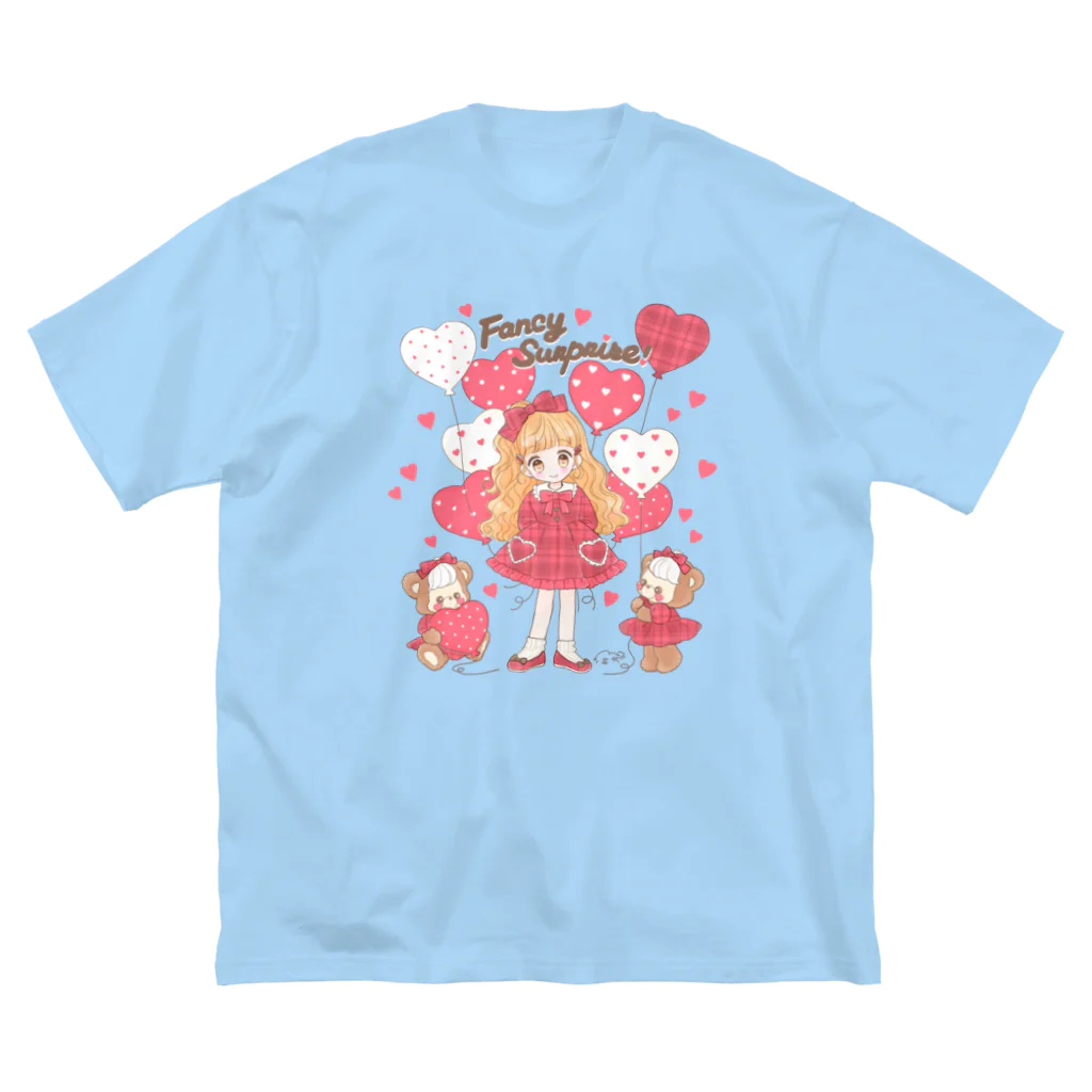 Fancy Surprise!の♡Valentine’s Heart Balloon♡ Big T-Shirt