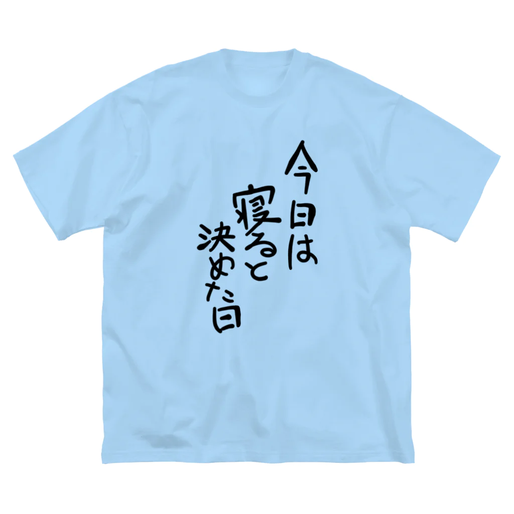 豚猫の今日は寝ると決めた日 Big T-Shirt