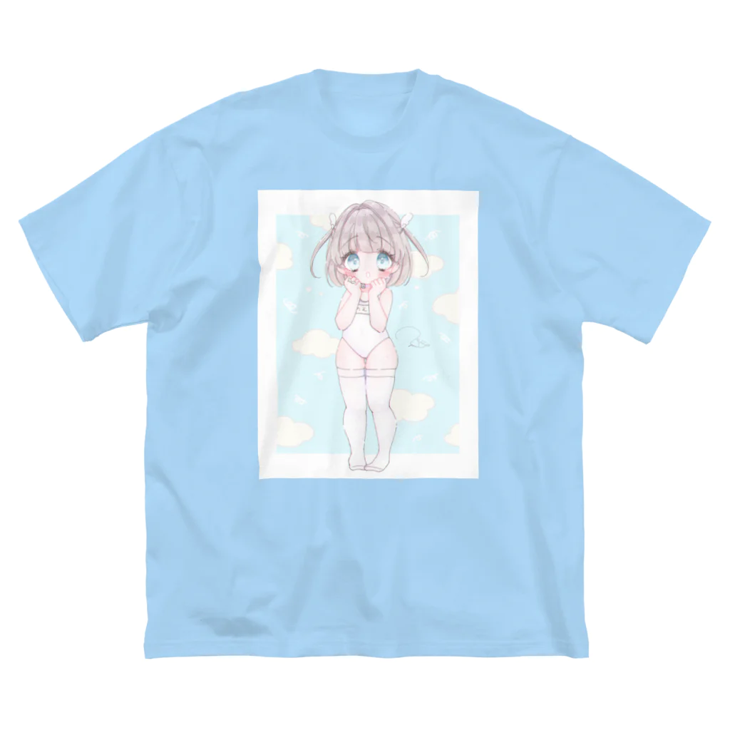 水口ゆのん🐣ののえるちゃん ビッグシルエットTシャツ