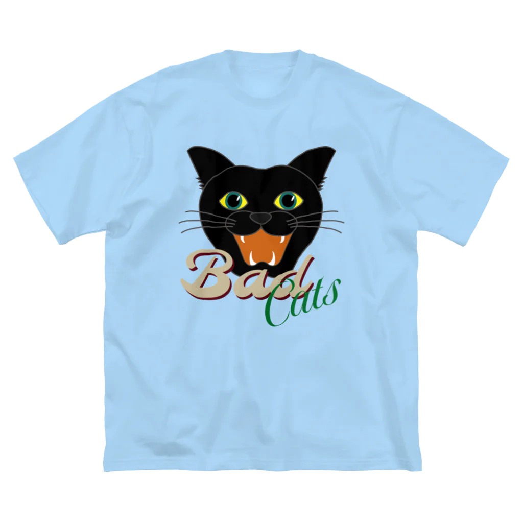【ワル☆ネコ】の【ワル☆ネコ】クロちゃんロゴ ビッグシルエットTシャツ