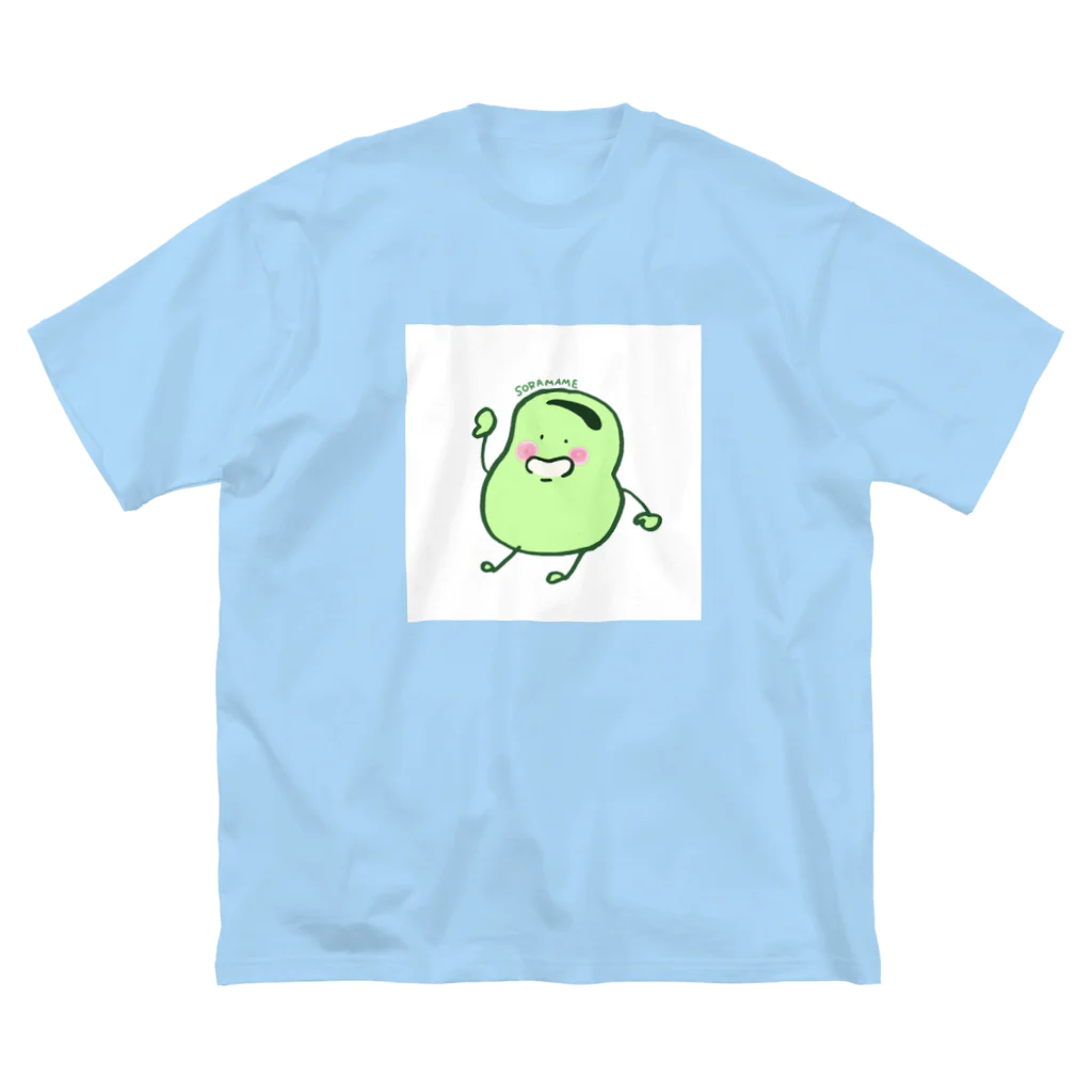 🌱🥜そらまめのそらまめTシャツ ビッグシルエットTシャツ