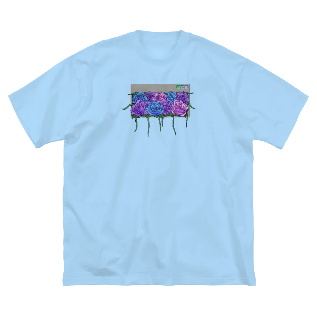 HYBS FOR MEの窓際のお花 (青) Big T-Shirt