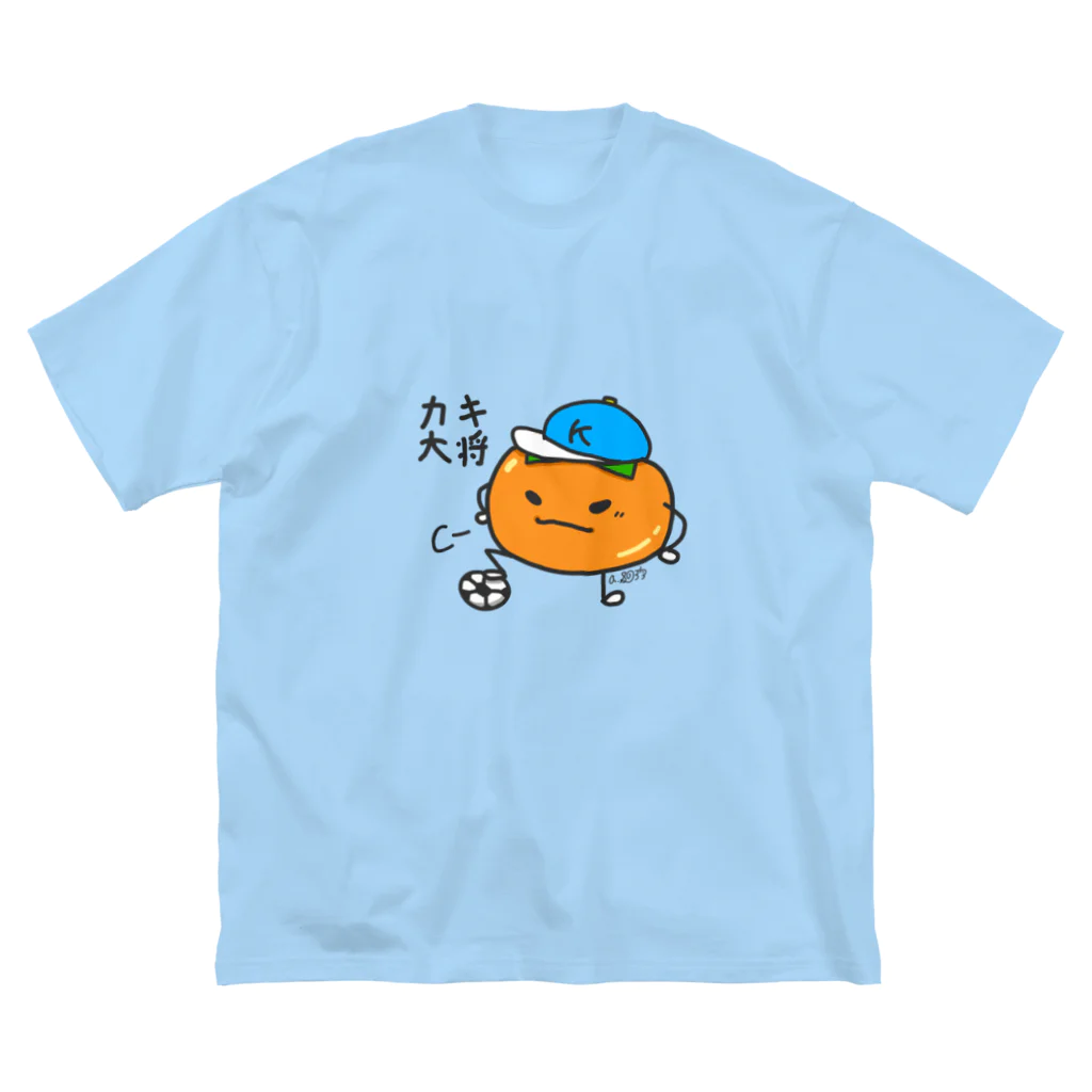 しろくろぷぅじぃのカキ大将くん ビッグシルエットTシャツ