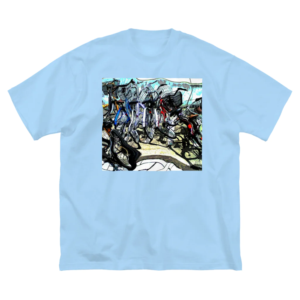 日々好日屋2号店の自転車ドミノ ビッグシルエットTシャツ