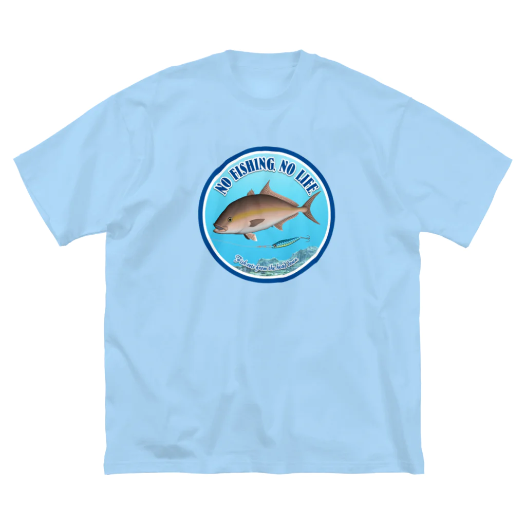 猫と釣り人のKAMPACHI_2R ビッグシルエットTシャツ