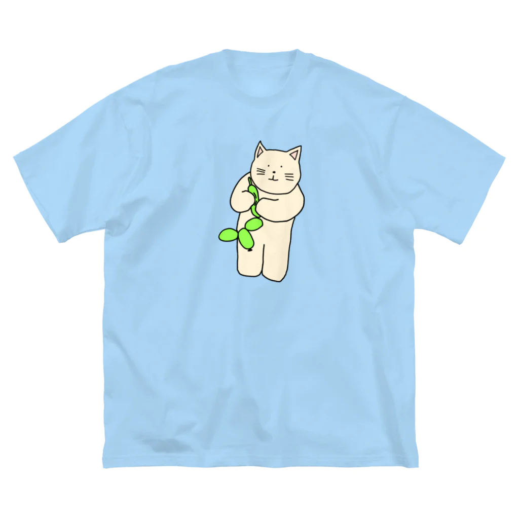 ＋Whimsyのバルーンアートねこ ビッグシルエットTシャツ