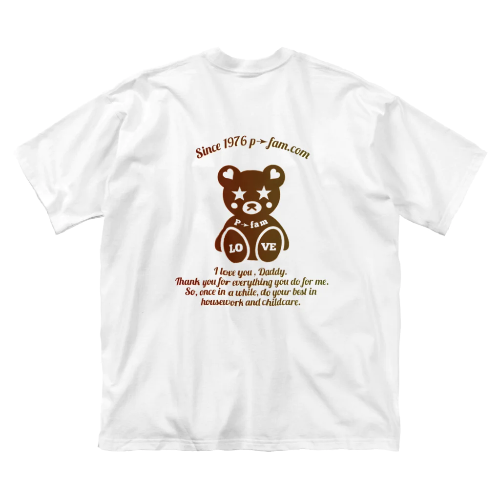 P➛fam.comのP➛KUMAちゃん ビッグシルエットTシャツ