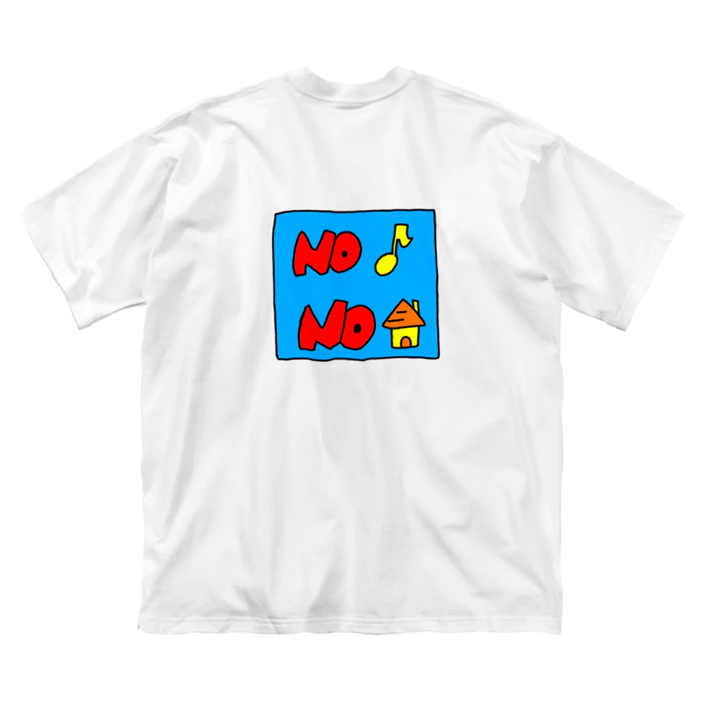noxx noxxのno music no life  ビッグシルエットTシャツ