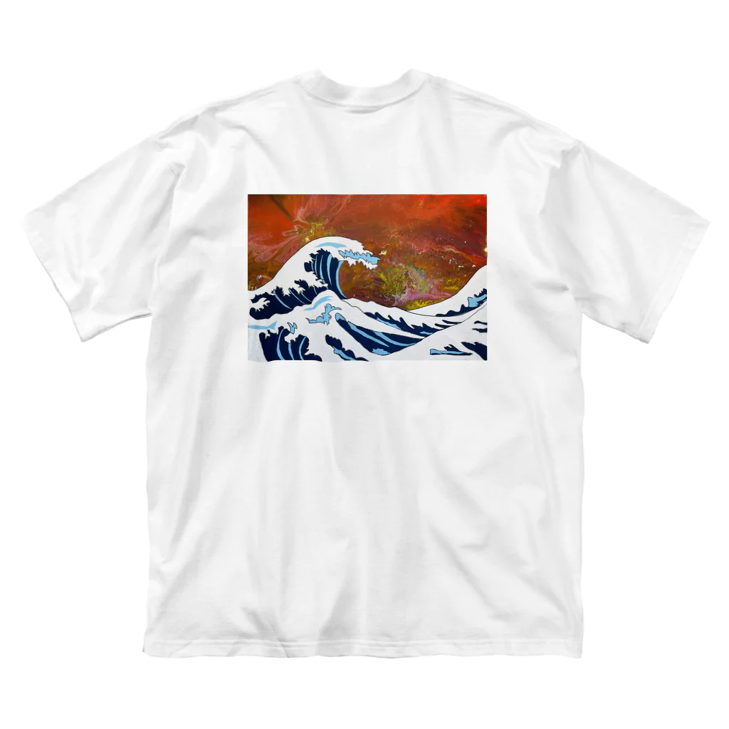 Joinus shop 〜アートデザイン〜のSUN&WAVE ビックシルエットT Big T-Shirt