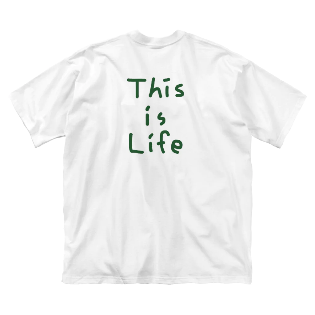 Yuu.Tの『 This is Life』一言つぶやきシリーズ ビッグシルエットTシャツ