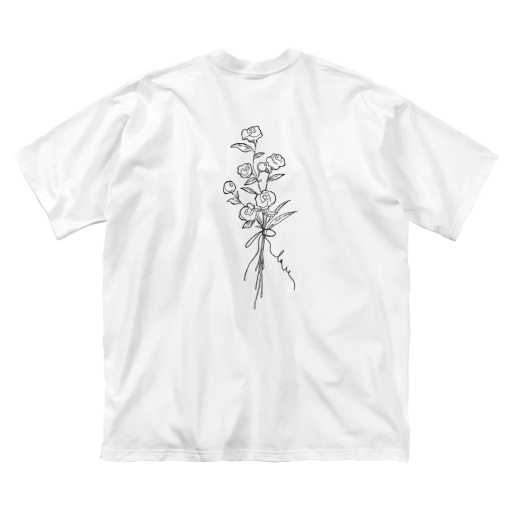 maikiのsimple flower ビッグシルエットTシャツ