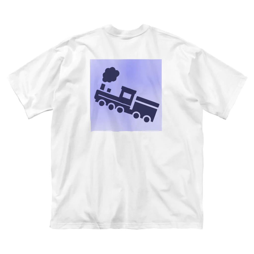 くろねこの汽車 ビッグシルエットTシャツ