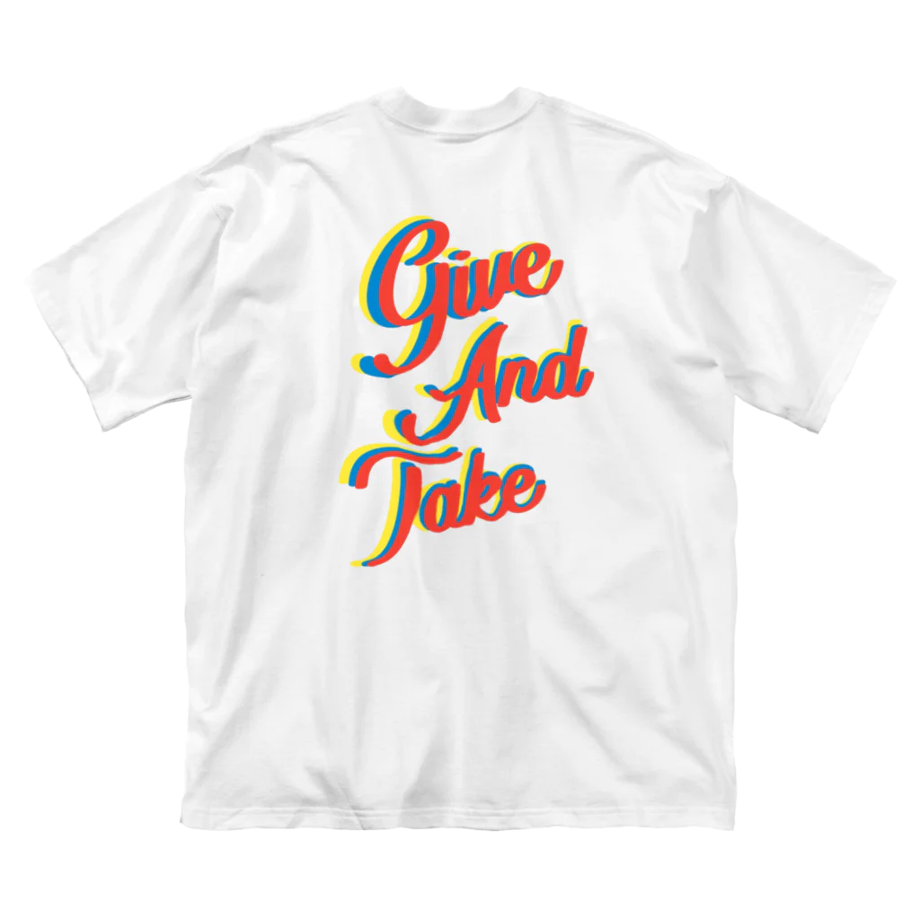 たけるん’s SHOPのGive And Take　スマホケース　 ビッグシルエットTシャツ