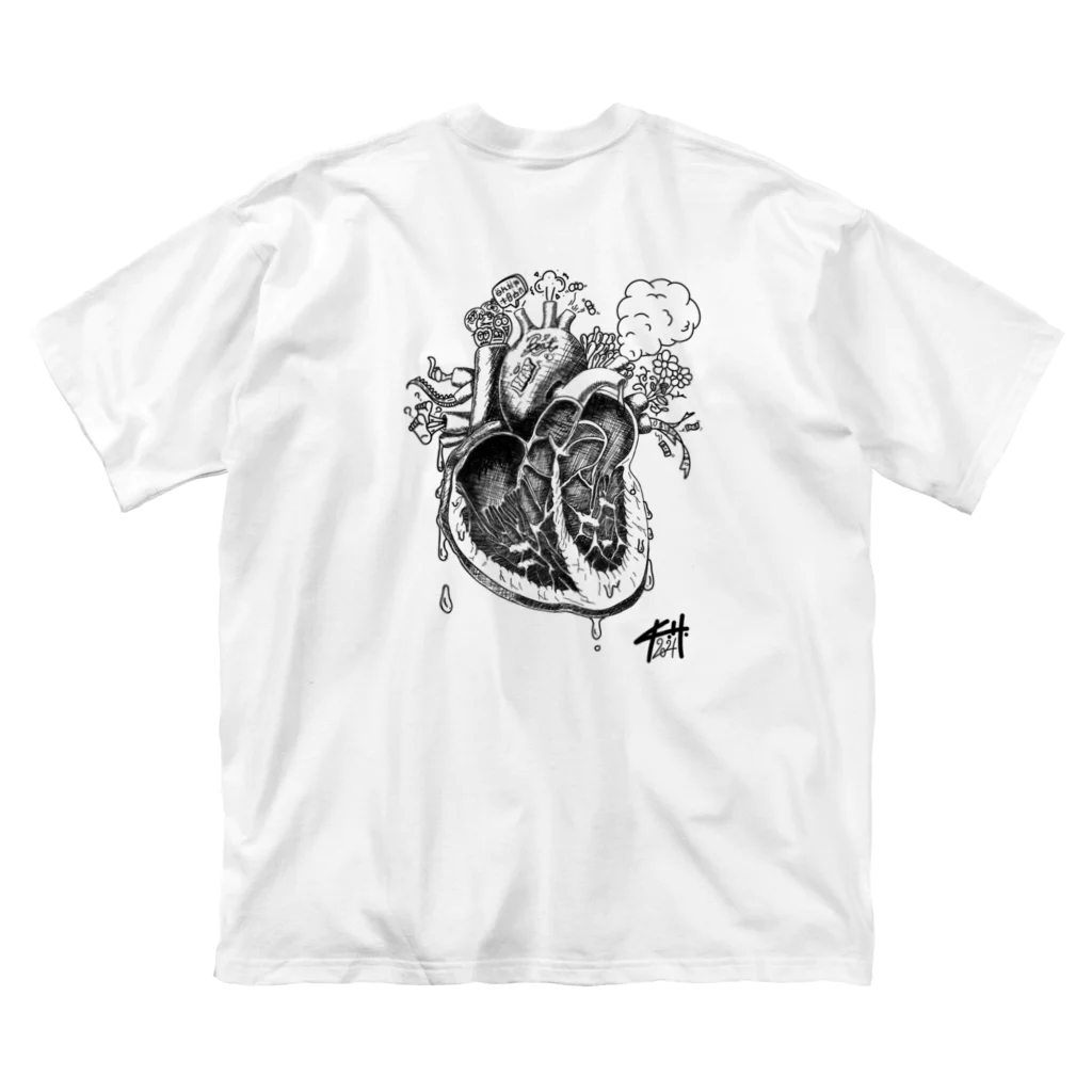 The Sleep WalkersのHeart ビッグシルエットTシャツ