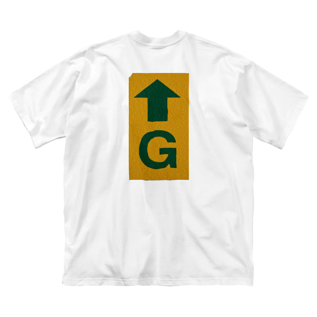 のもとのよく地面に貼ってあるシール"G" Big T-Shirt