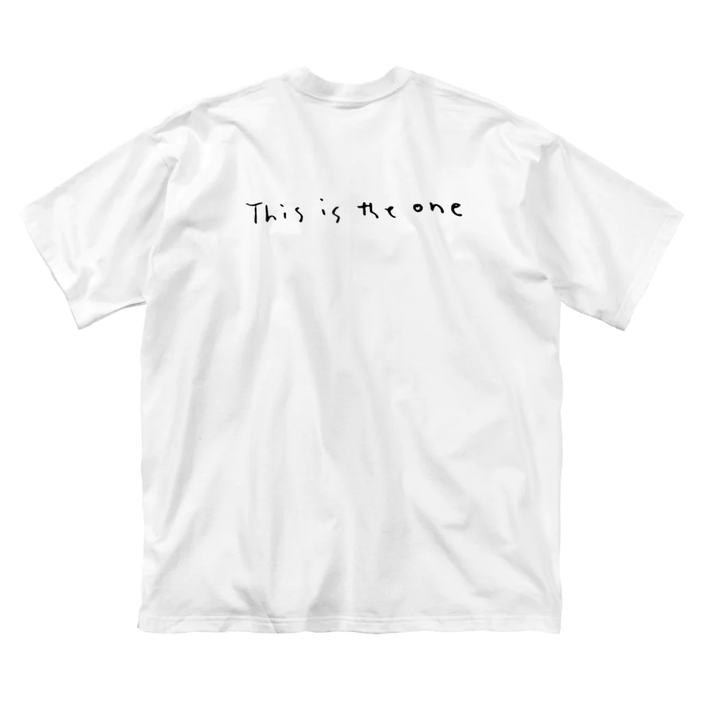 chiakingnetのthis is the one Tシャツ&グッズ ブラックプリント ビッグシルエットTシャツ
