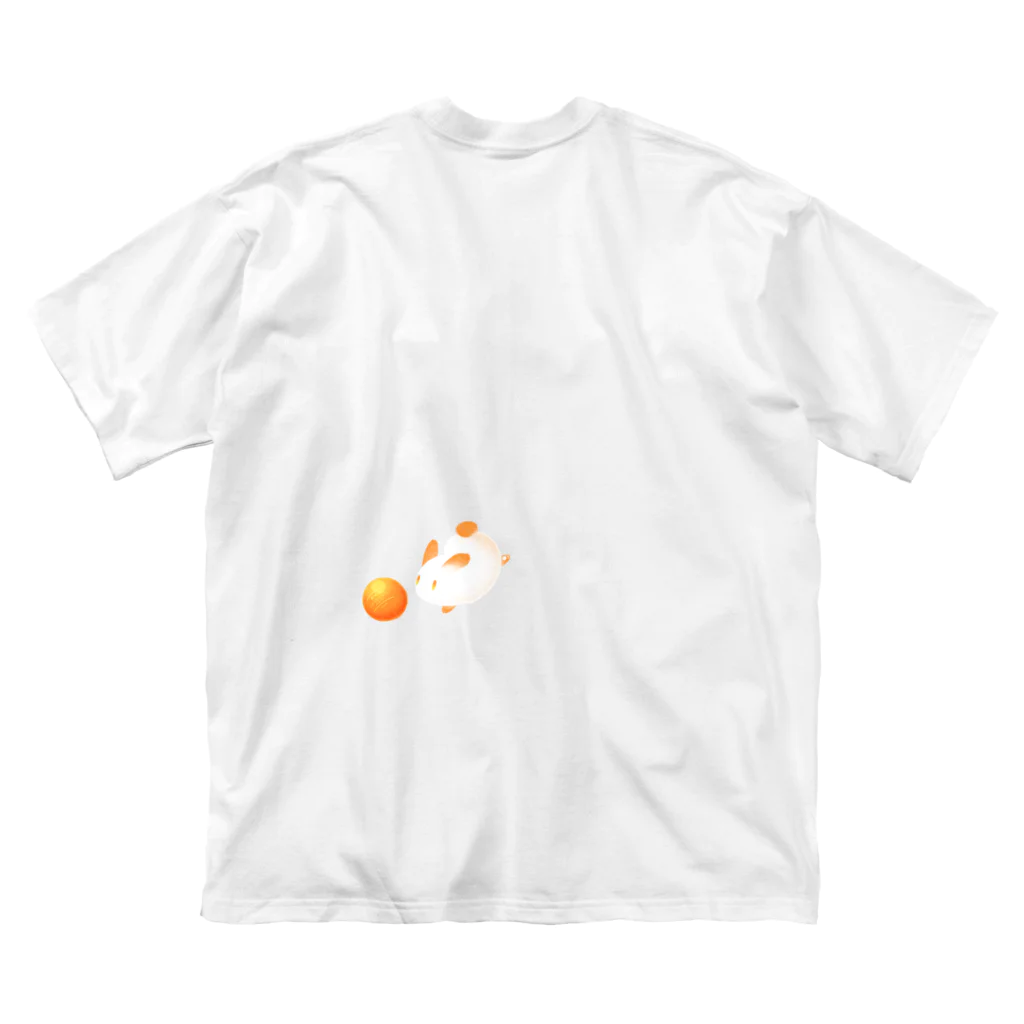 MochiOzのうさもちTシャツ（卓球） ビッグシルエットTシャツ