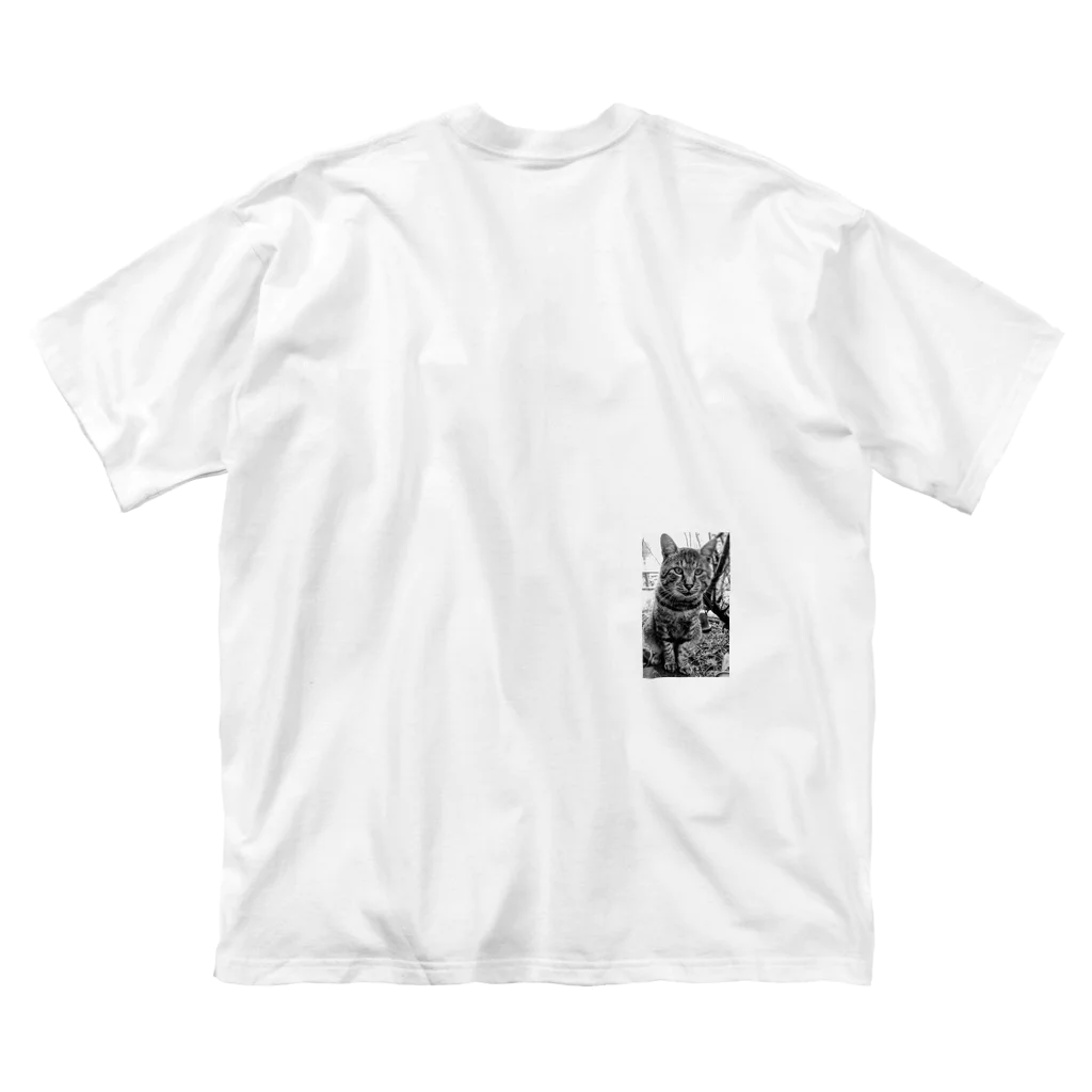 Bohcaの野生的な猫 ビッグシルエットTシャツ