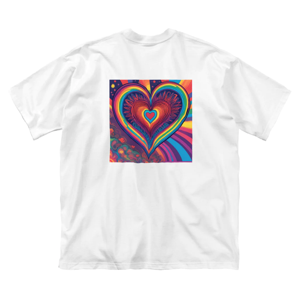 252539のheart1-1 ビッグシルエットTシャツ