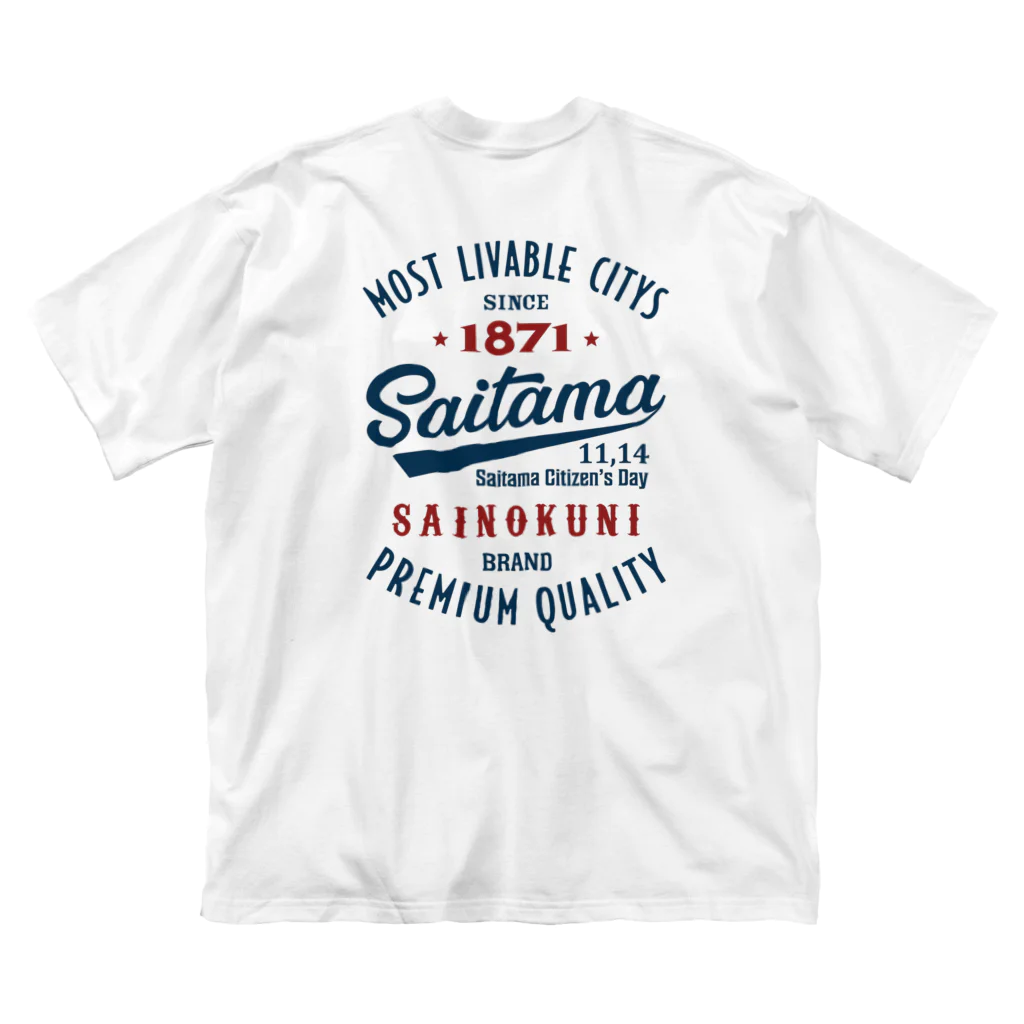 kg_shopの[★バック] Saitama -Vintage- (淡色Tシャツ専用) ビッグシルエットTシャツ