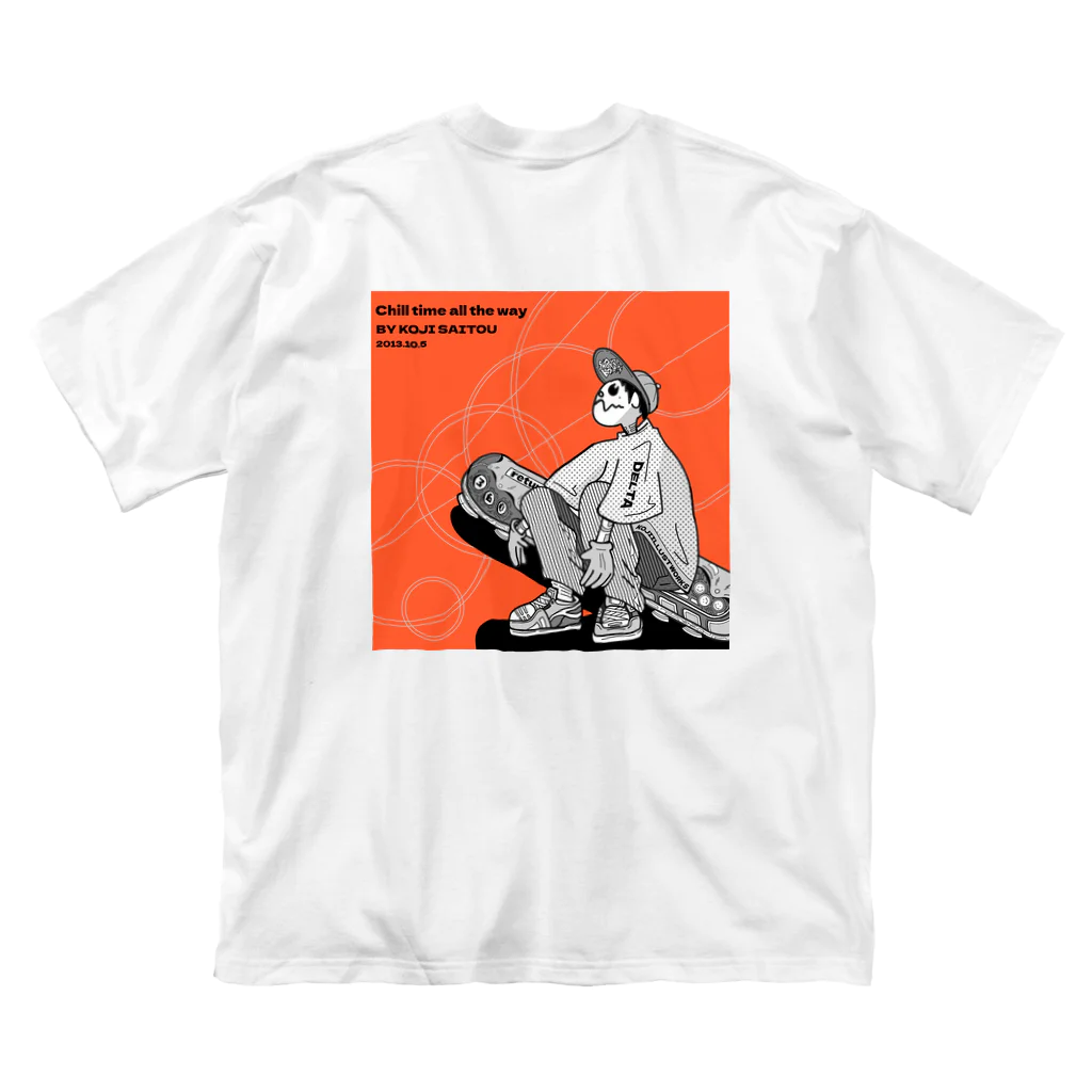 KOJIILLUSTWORKSのFuture sk8er ビッグシルエットTシャツ