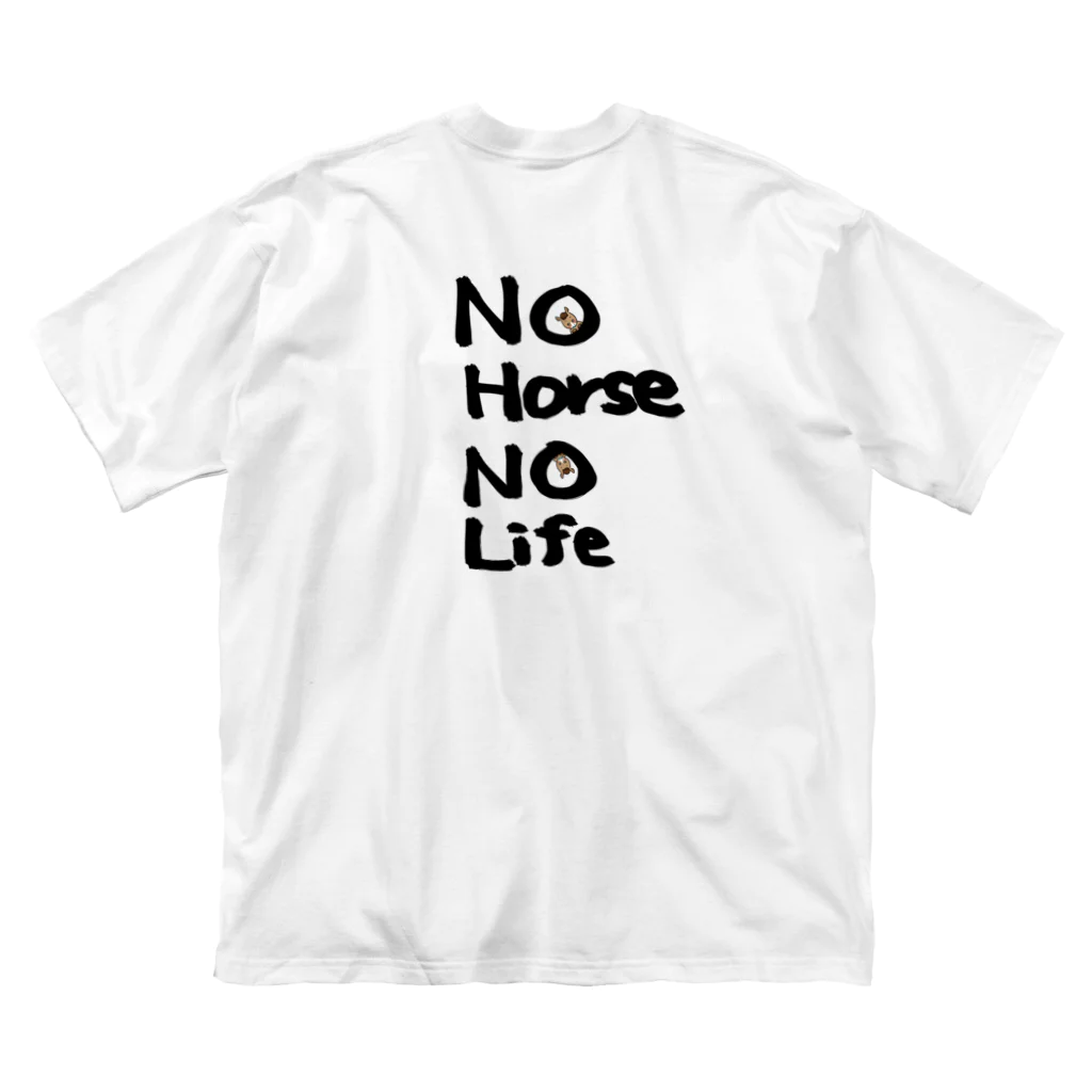 ByoutekiのNo Horse, No Life ビッグシルエットTシャツ