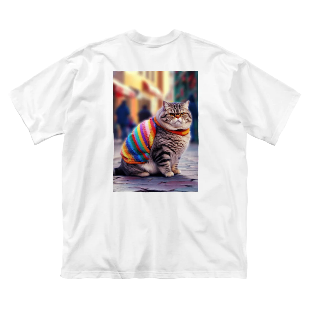 アートクイーンのまねきねこ【とらきちくん】 ビッグシルエットTシャツ