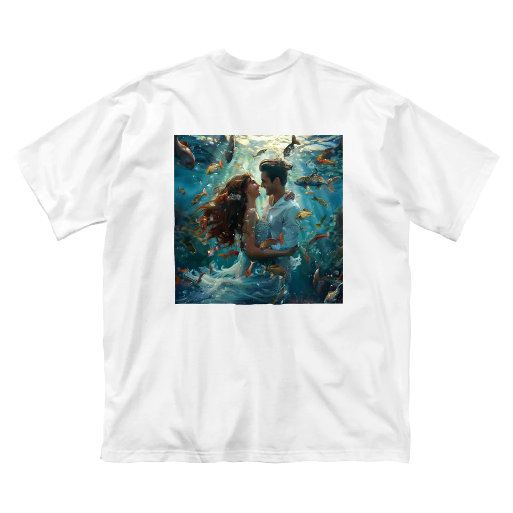 AQUAMETAVERSEの人魚姫と王子の微笑み アメジスト 2846 Big T-Shirt