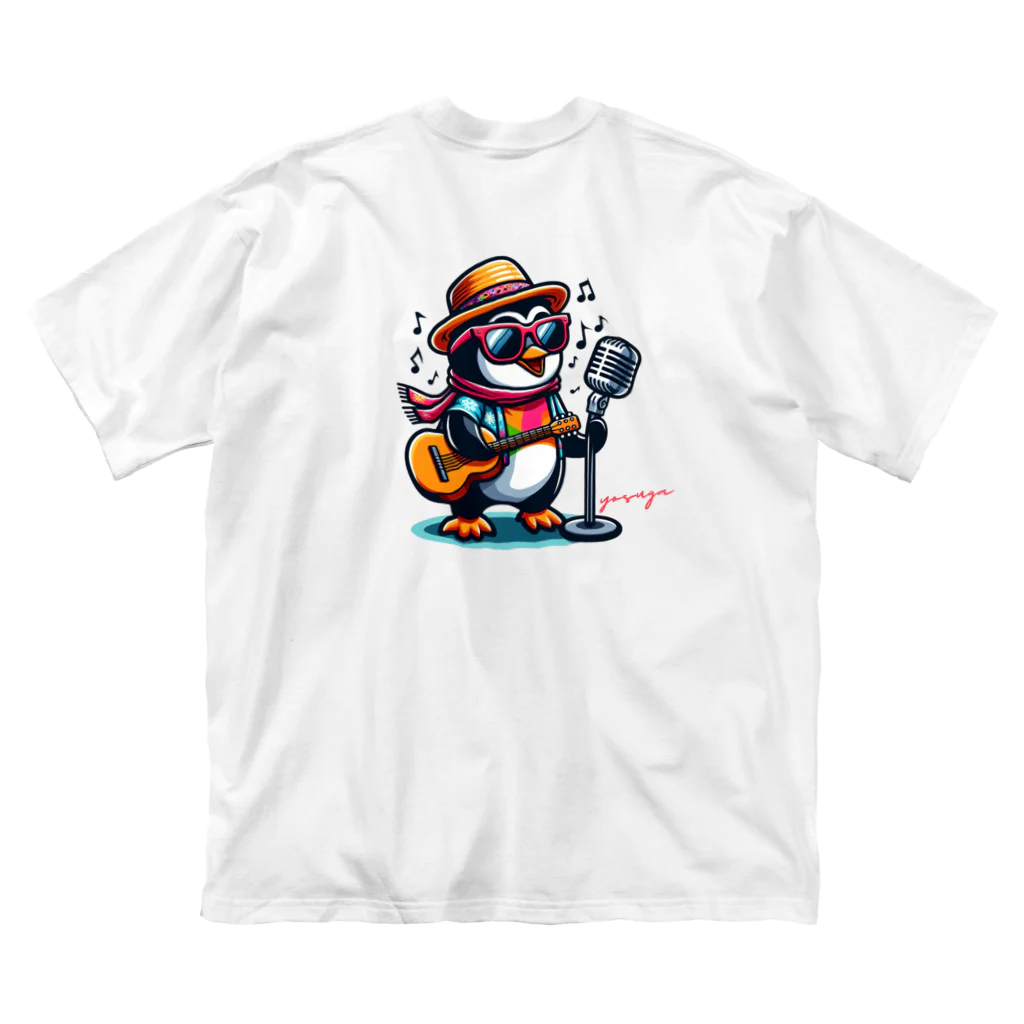 yosuga-aの陽気なペンギン ビッグシルエットTシャツ