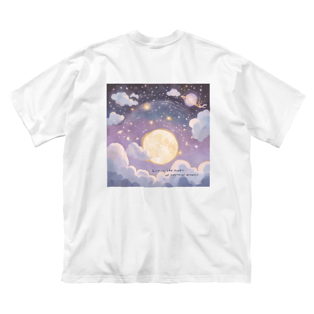 hydrangea-macrophyllaのLost in the magic of celestial dreams. ビッグシルエットTシャツ