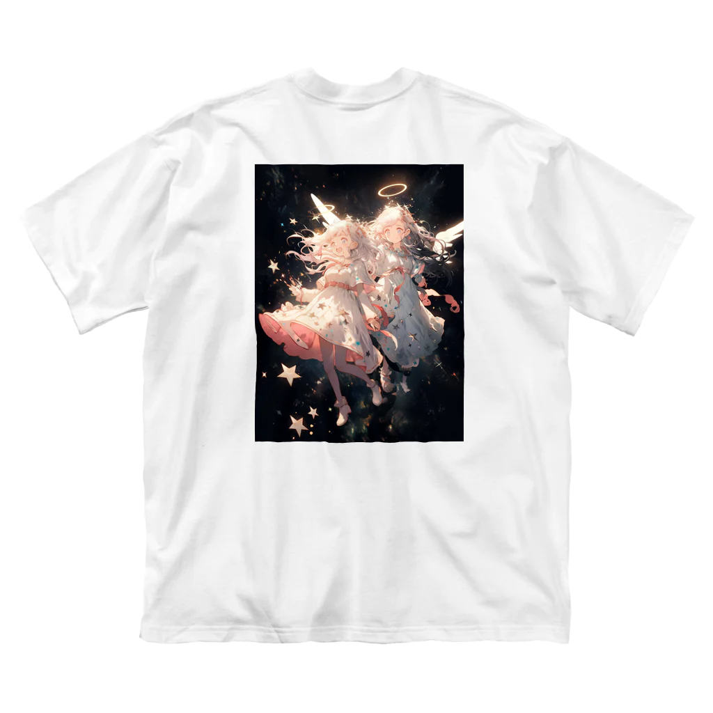 AQUAMETAVERSEのワクワクしながら宇宙の外に旅立つ天使たち アメジスト 2846 Big T-Shirt