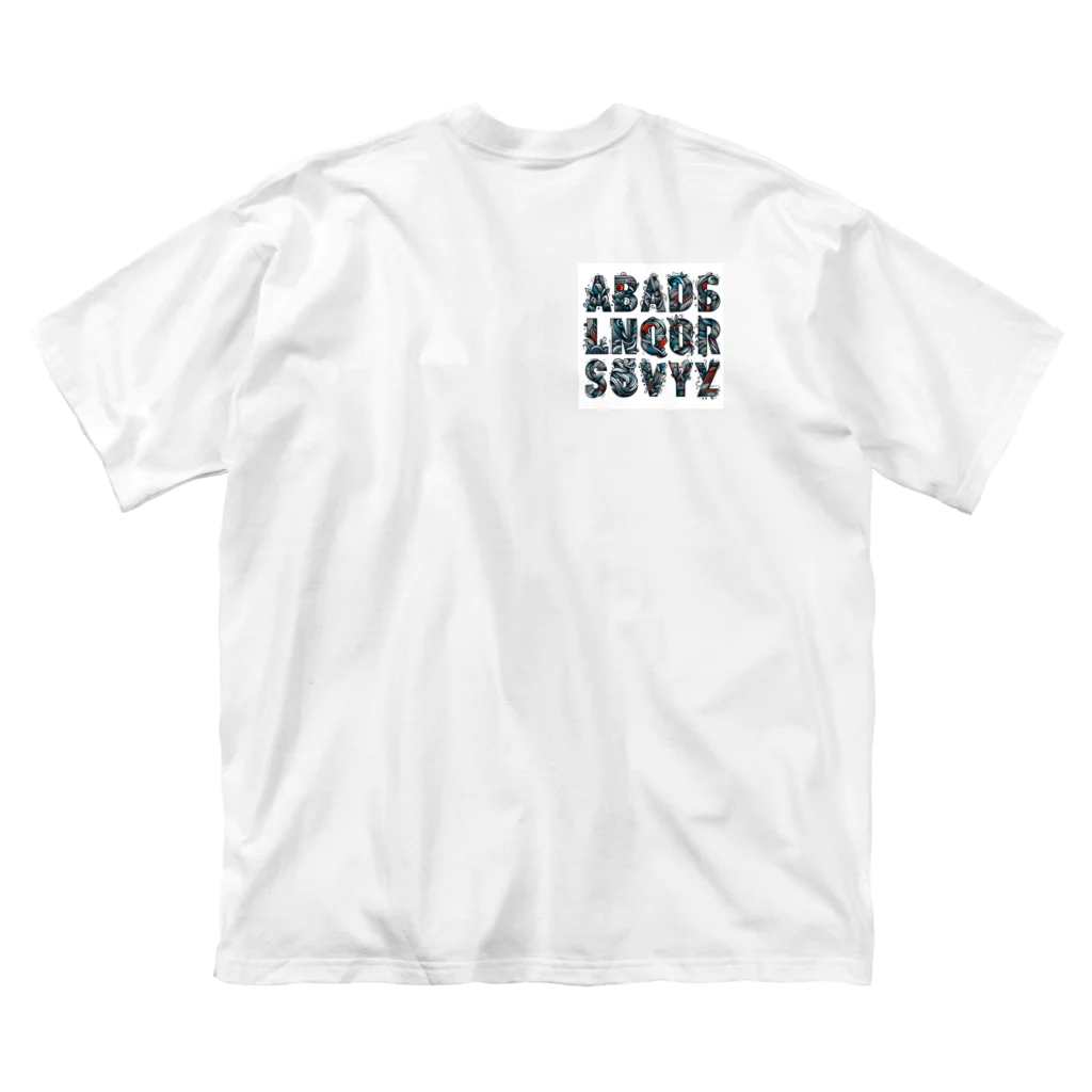 ajones-usaのアルファベットデザイン Big T-Shirt