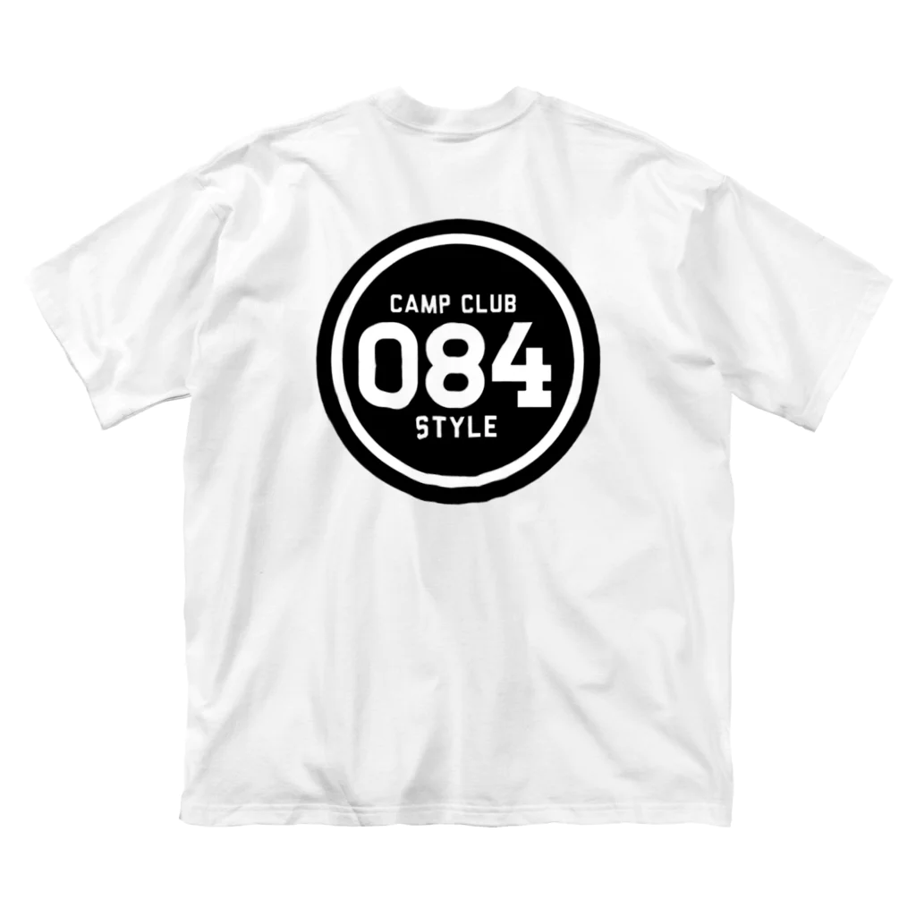中村キャンプ場の084オヤジキャンプ　後ろビッグロゴ 루즈핏 티셔츠