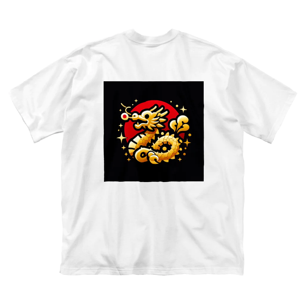 幸福龍神の幸運を呼ぶ金龍ちゃん🐉 ビッグシルエットTシャツ