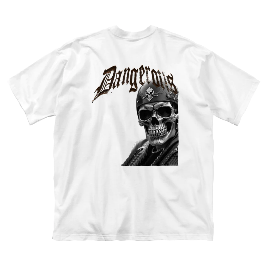 WANTED BIKERのSKULL BIKER-02 Big T-Shirt