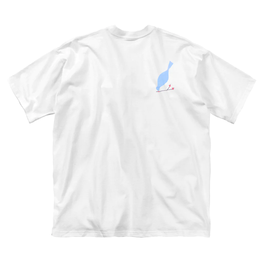 _mitoのblue bird ビッグシルエットTシャツ