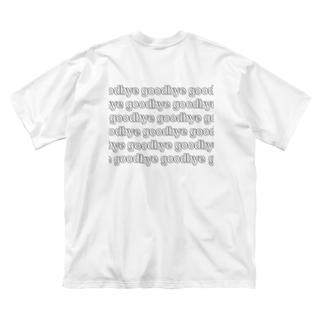 colorbarsのgoodbye モノクロ ビッグシルエットTシャツ