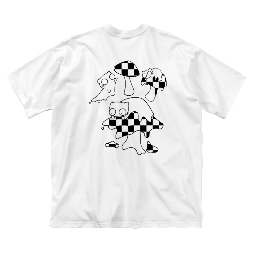 B6_6bitのmushroom ビッグシルエットTシャツ