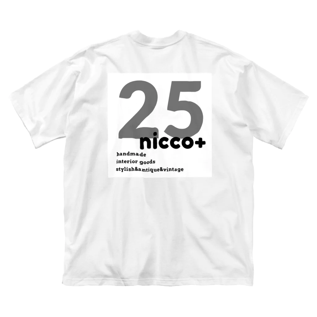 25nicco+の25nicco +オリジナルロゴ 루즈핏 티셔츠