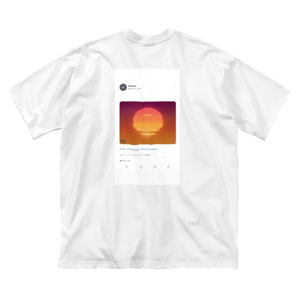 Escのsunset gif №5 ビッグシルエットTシャツ