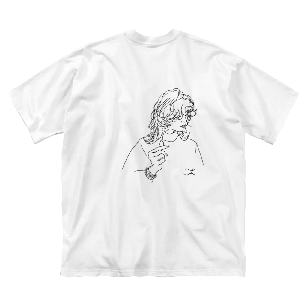 FUSANのflower Big T-Shirt