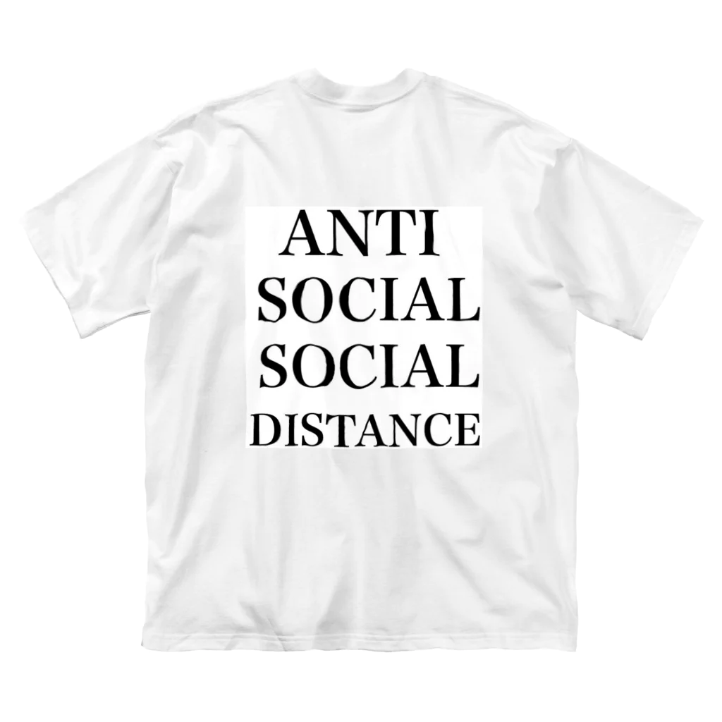 こころやさしい犬。のANTI SOCIAL DISTANCE ビッグシルエットTシャツ