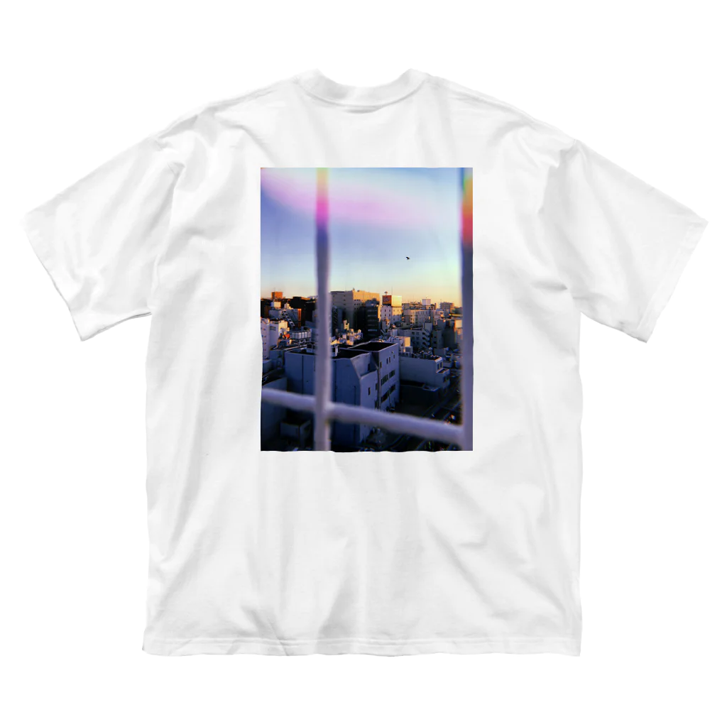 sun・jのCity photo print Big T-Shirt