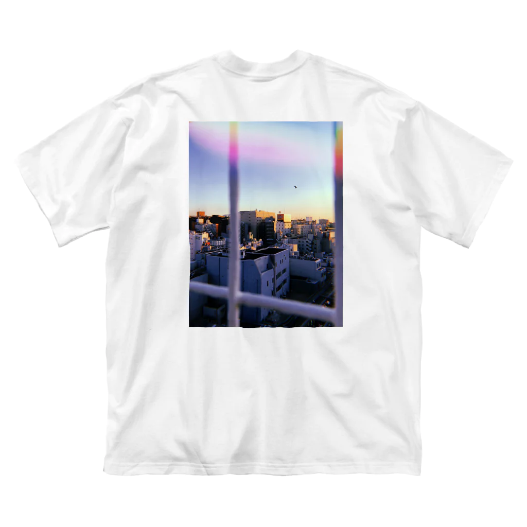 sun・jのCity photo print ビッグシルエットTシャツ