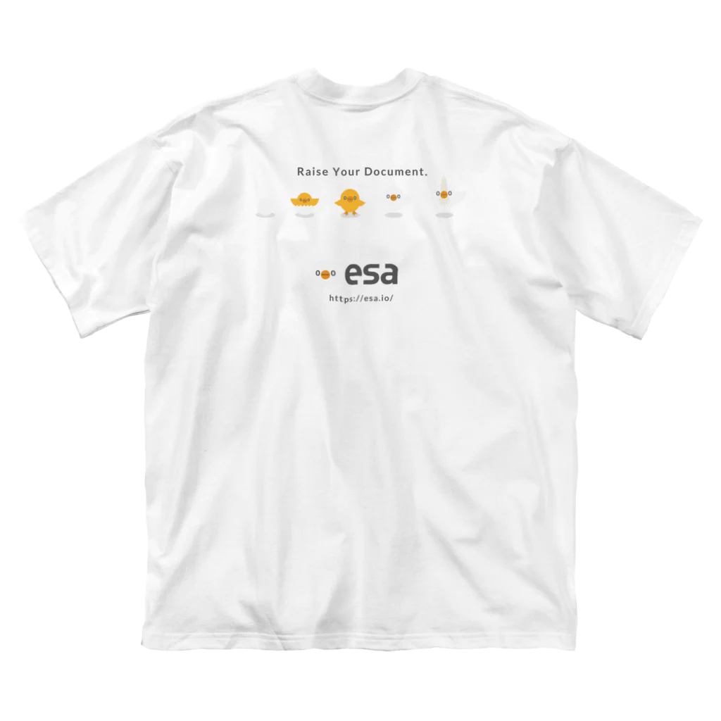 (\( ⁰⊖⁰)/) esaのﾒﾝﾀｲ(⁰⊖⁰)esa ビッグシルエットTシャツ