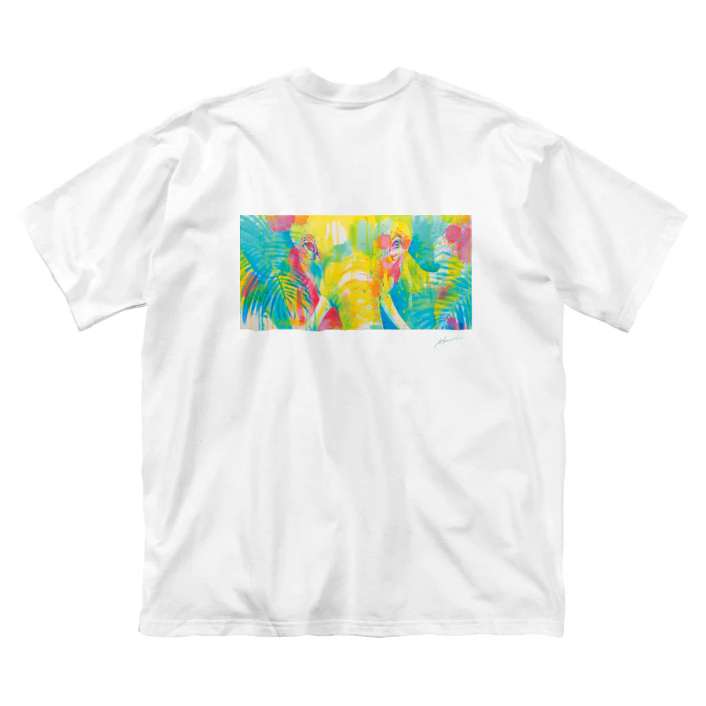 Akiss art ONLINE SHOPのあなたと見つめ合う ビッグシルエットTシャツ